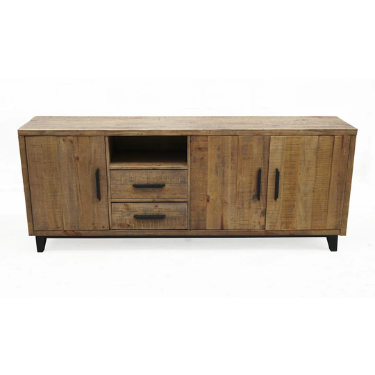 Cornett 42Cm Wide 2 Drawer Pine Solid Wood Sideboard
