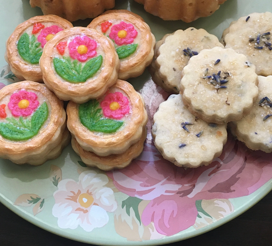 Lemon Lavender Bakery Gift Box| Tea Party Afternoon Tea| Bridal Shower Gift| Shortbread Cookie| Cookie Box