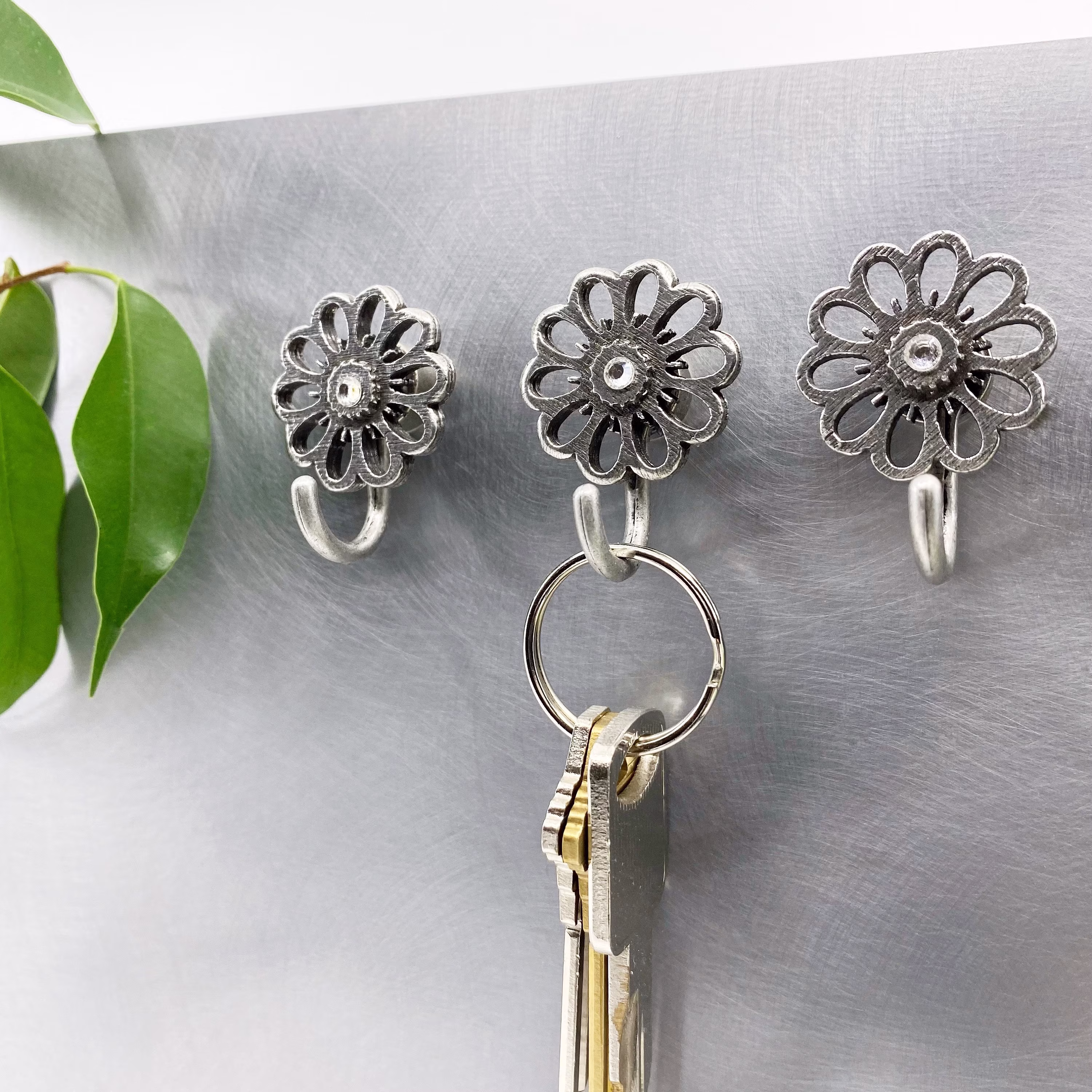 Flower Magnetic Hooks, Hanging Hooks, Magnetic Key Decorative Wall Hooks