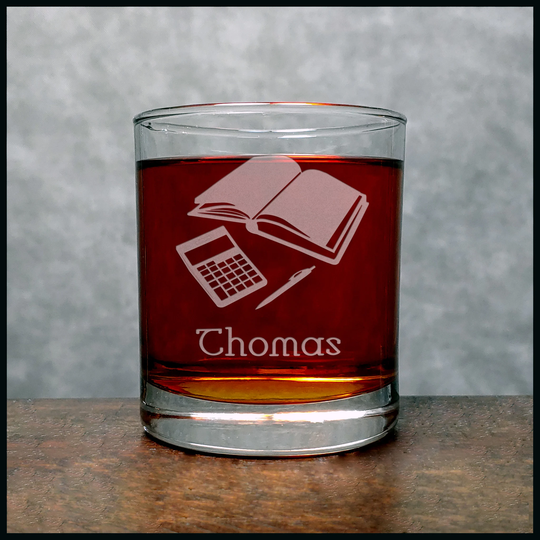Business Administrator Engraved 11.2Oz Whiskey Glass - Personalized Gift For Graduate Free Personalization
