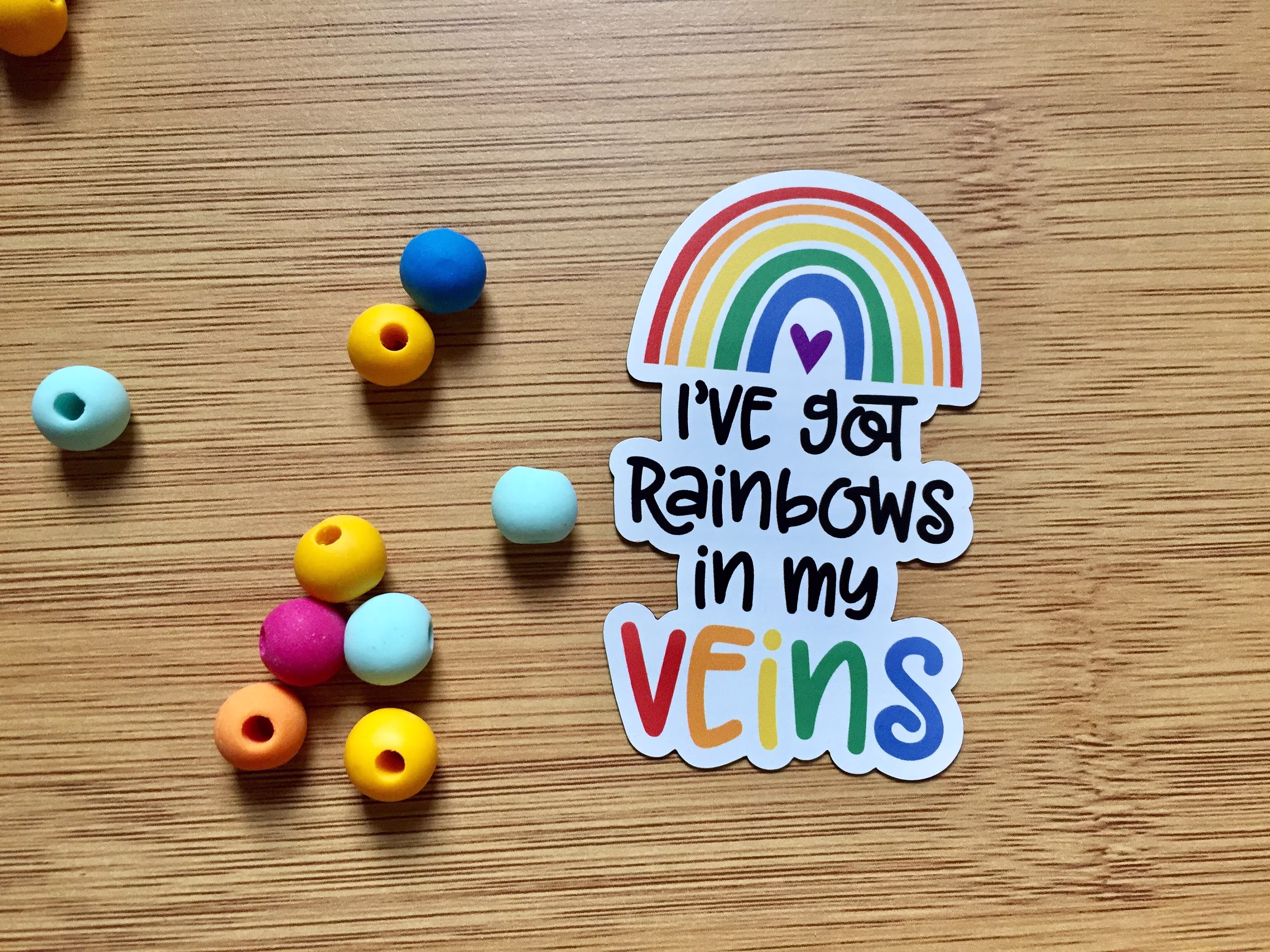 I've Got Rainbows in My Vein/Car Magnet/Pride/ Fridge Magnet/Lgbtq