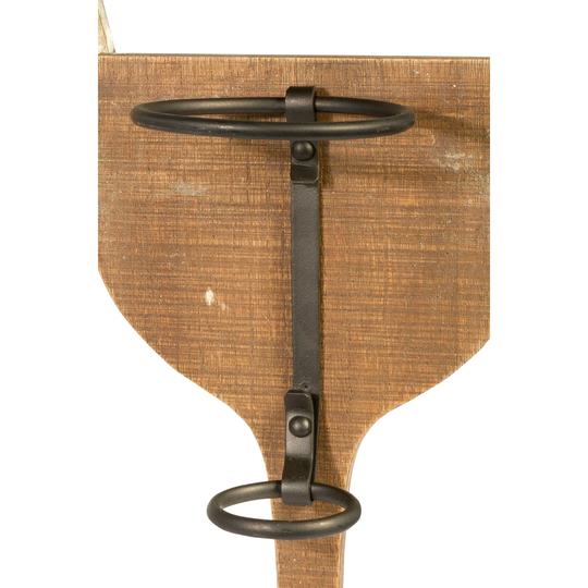 CHALICE - WOOD AND METAL WALL WINE RACK