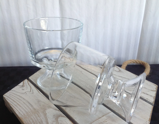 Clear Glass Footed Dessert Dish/Cocktail Glass