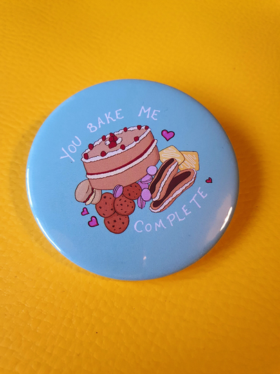 Bakers Button Badges, Bake Me Complete Fridge Magnets, Cute Small Christmas Gift