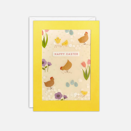 Chickens Easter Card With Paper Confetti - Shakies By James Ellis
