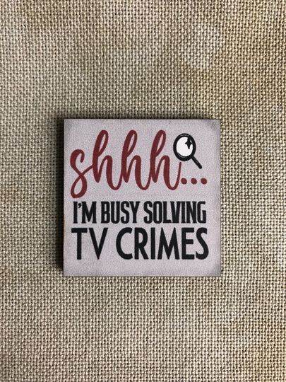 Solving T.v. Crimes Wooden Needle Minder