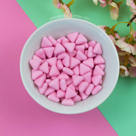 Pink Matt Triangles Sprinkles Xl