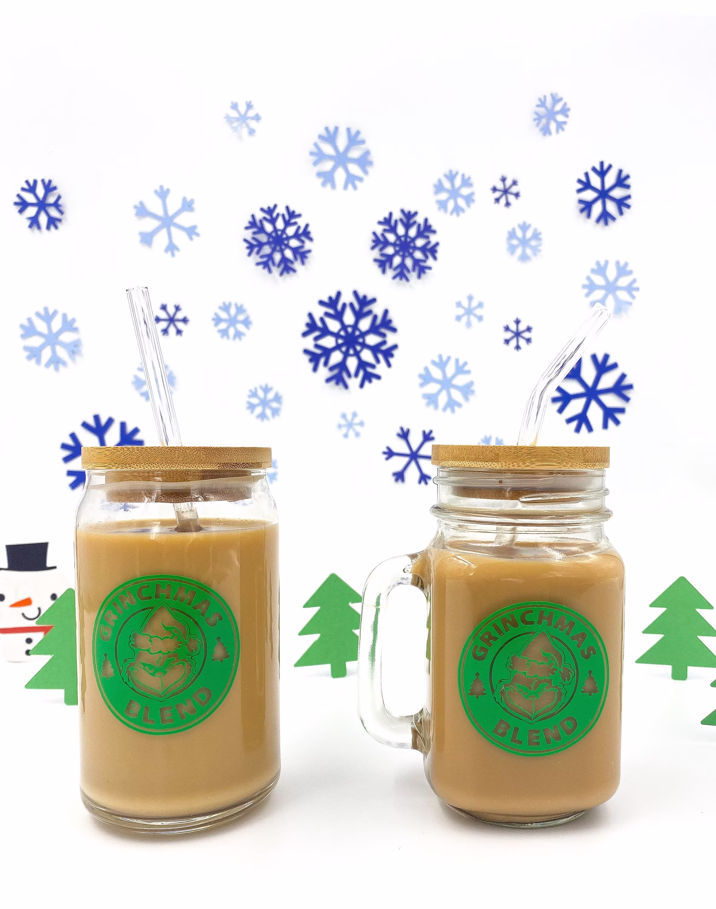 Grinchmas Blend // Beer Glass Cup & Mason Jar