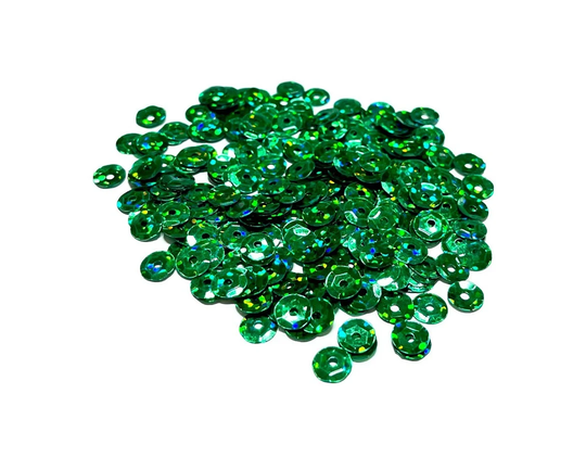 Hologram Green Sequins Multiple Sizes Available
