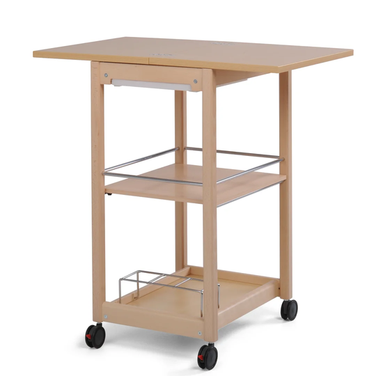 Servi-Tu Kitchen Trolley with Manufactured Wood Top