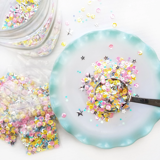 Sequin Mix | Craft Shaker Confetti For Junk Journals & Scrapbooking 5G Loose