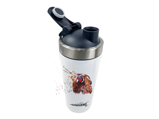 Pheasant 500Ml Steel Shaker Bottle - Shaker Bottle, Pheasant Bottle Gift, Pheasant Travel Mug, Pheasant Coffee Travel Mug
