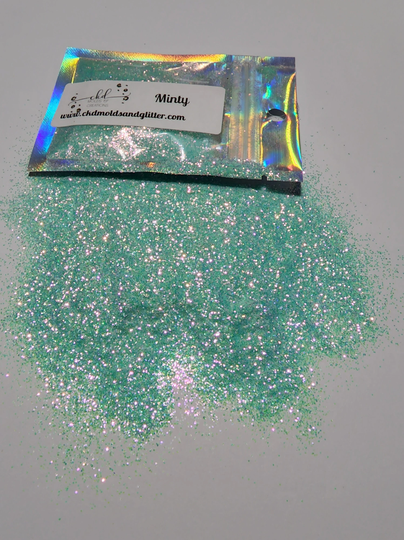 Minty Pastel Glitter 1/64 Mix