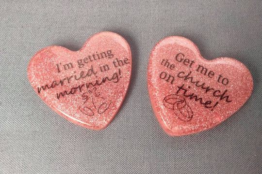 My Fair Lady Hearts - Resin Needle Minder Fridge Magnet Pin- Cross Stitch Supplies