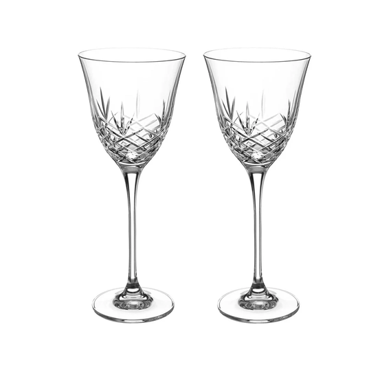 Hand-Cut Design 270ml Lead Free Crystal White Wine Glass