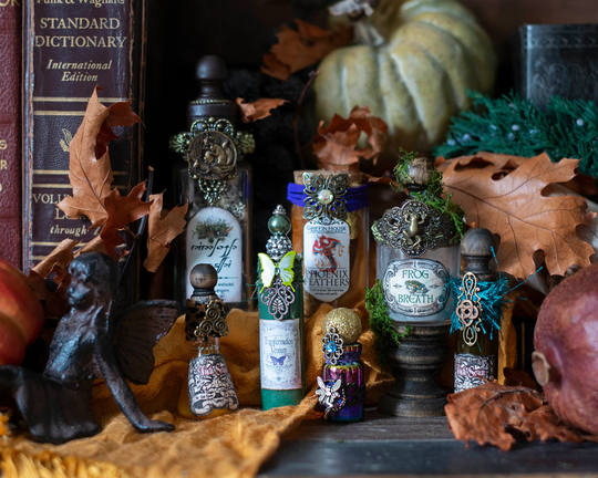 Magic Potion Bottles, Potions, Altered Bottle Art, Fairy Magic, Good White Apothecary Assemblage