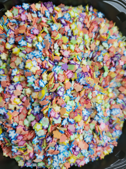 star Polymer Clay Slices - Fimo Slime Shaker Bows Filler Clip Filler