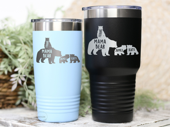 Mama Bear Tumbler, Gifts For Mom, Grandma Mothers Day Gift From Daughter Son Grandkids, Personalized Cubs Nana Mommy Birthday T247