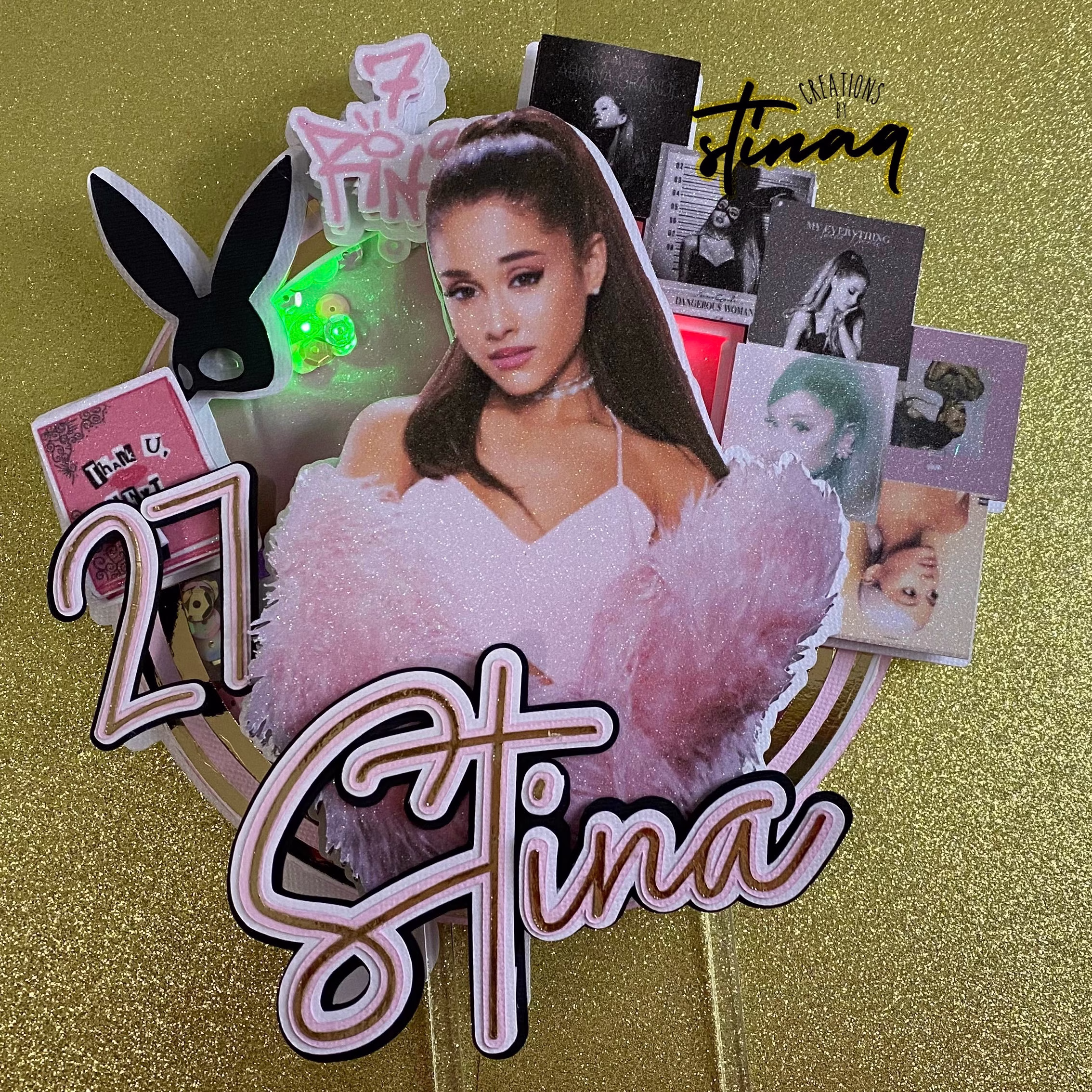Ariana Grande Inspired Cake Topper