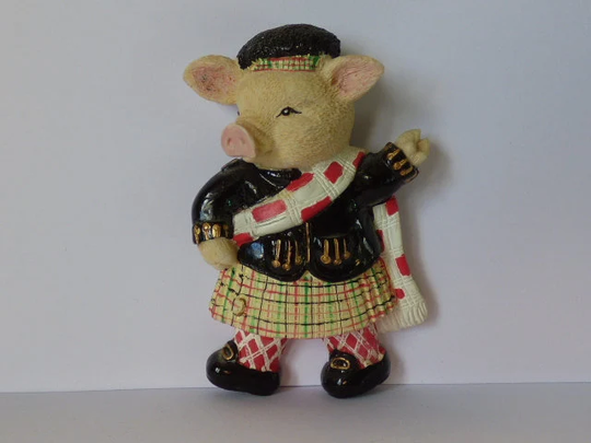 Scottish Pig Fridge Magnet