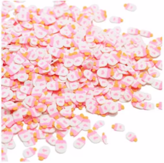 Polymer Clay Slices - Baby Bottle - Select Size