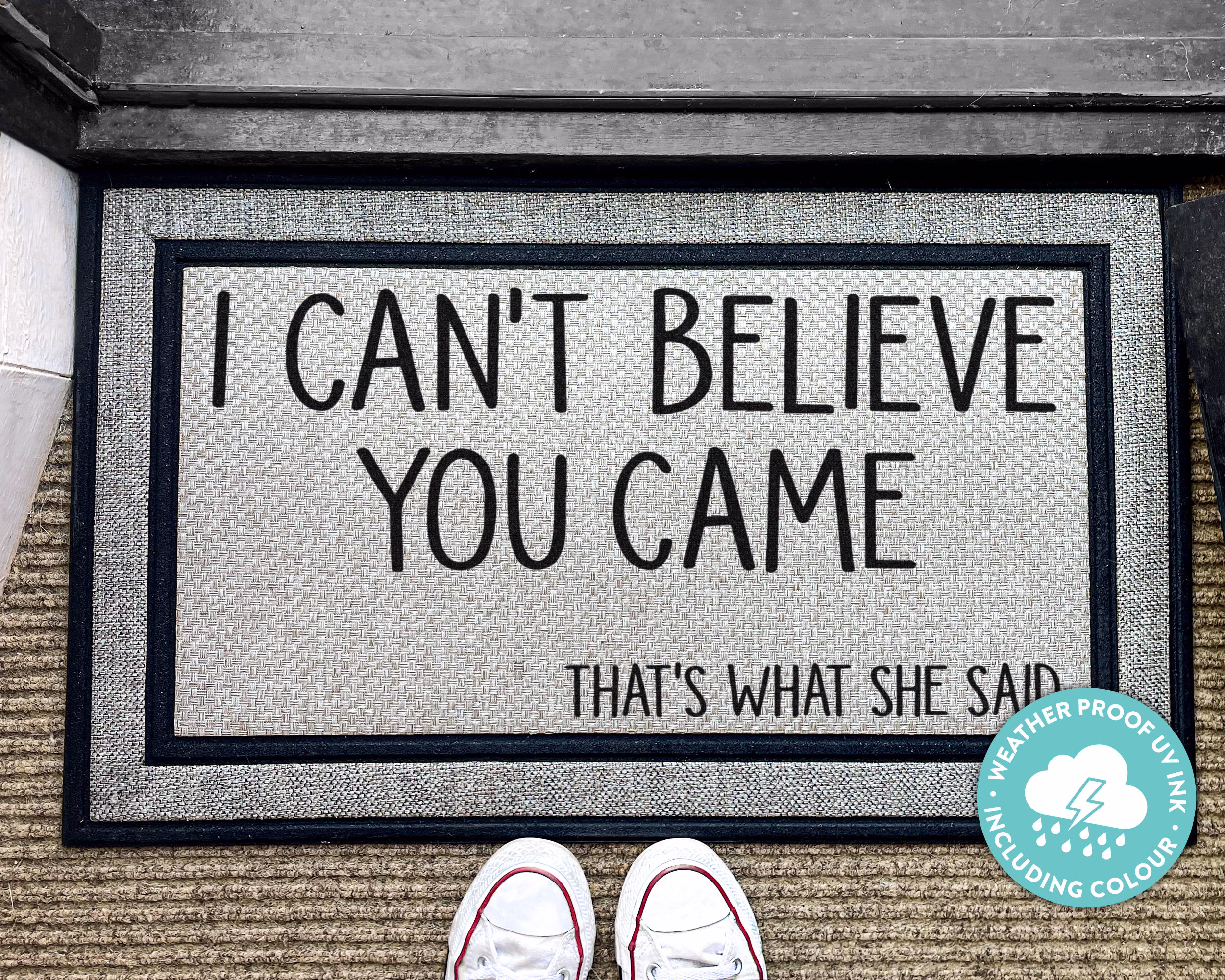 That's What She Said Michael Scott - The Office Outdoor Rug Funny Doormat Gift I Can't Believe You Came Custom Washable