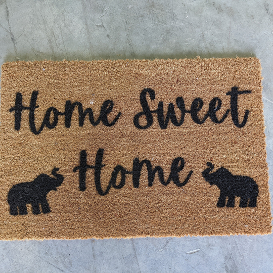 Home Sweet Doormat With Elephants