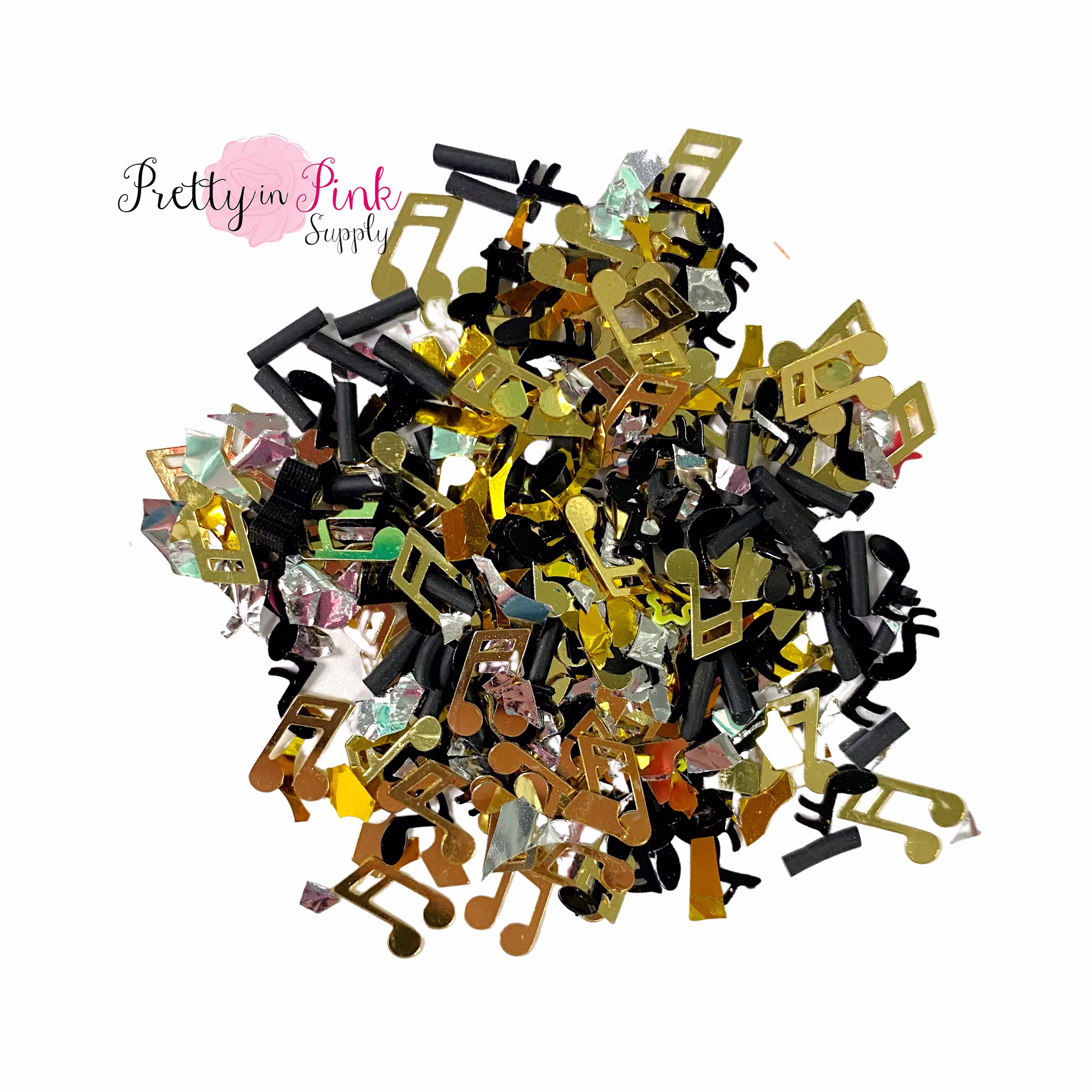 Music Themed Confetti | Party Mix For Bows & Crafts Sequin, Sprinkles Clay Polymer Supply Music Class Confetti Sequin