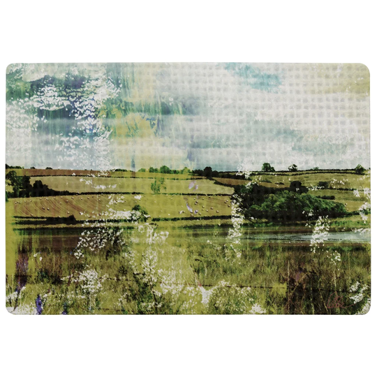 Higgins Classilake View Designer Shaggy Green Rug