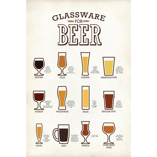 Beer Glasses - Wrapped Canvas Graphic Art
