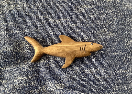 Chunky Shark Wooden Fridge Magnet