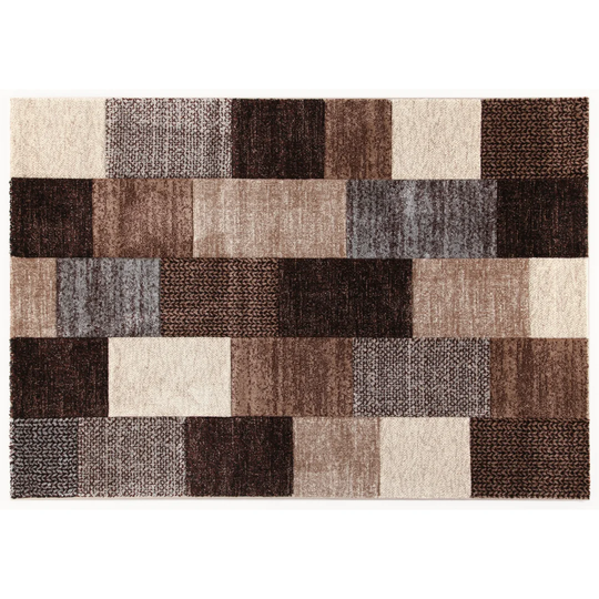 Cream/Brown/Black Rug