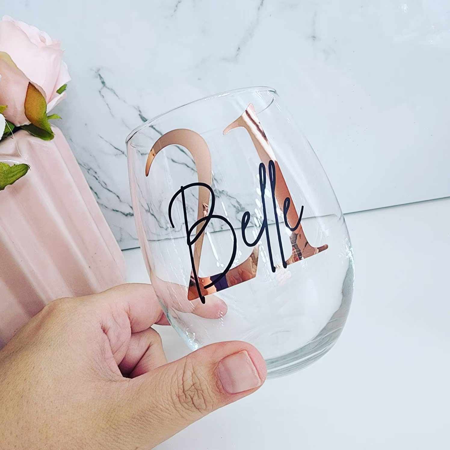 Personalized Stemless Wine Glasses, Custom 18Th, 21St, 25Th, 30Th, 40Th, 50Th, 60Th, Birthday Keepsake, Gift For Her
