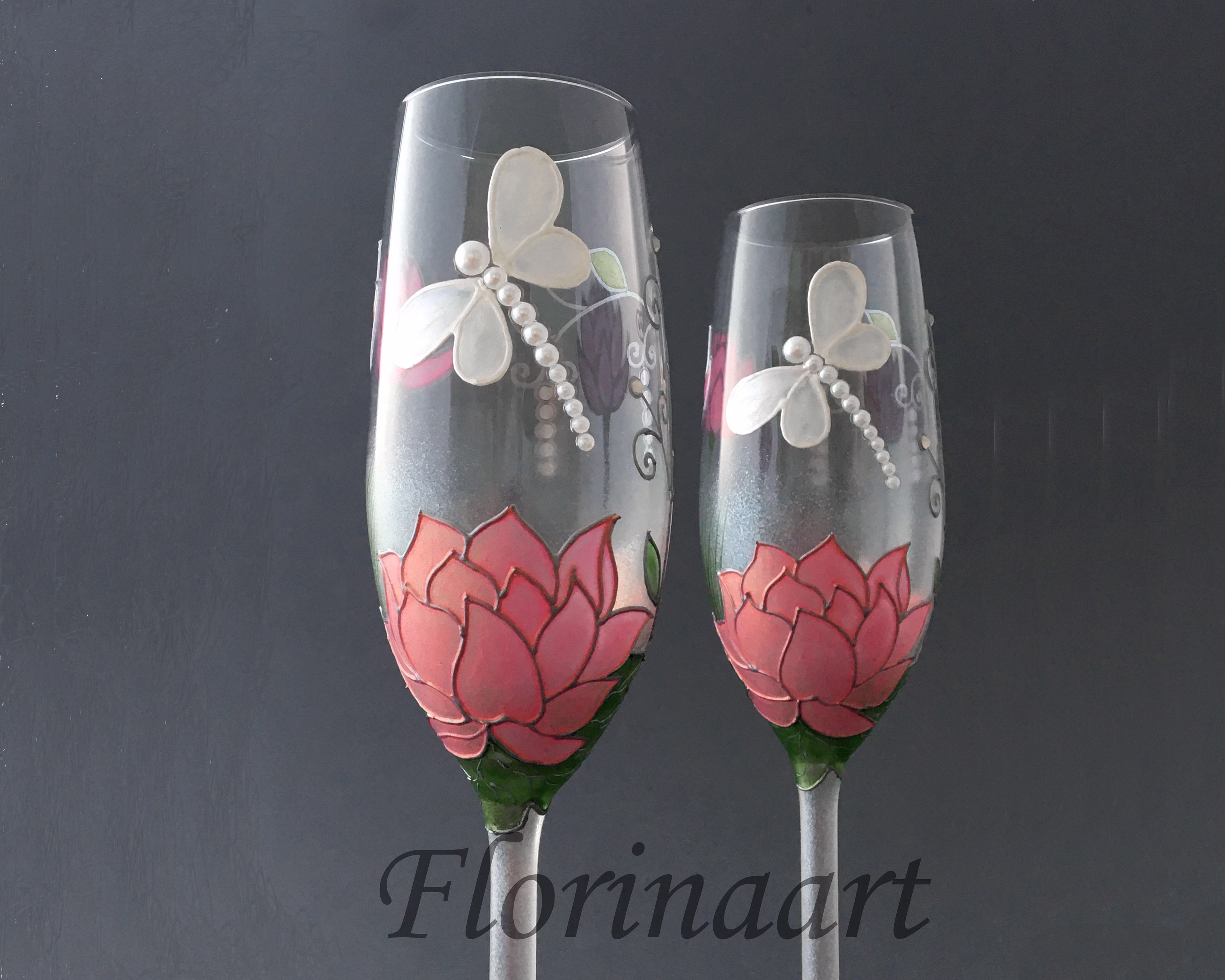 30Th Wedding Anniversary Glasses, Pearl Wedding Wine Gift