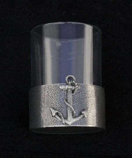 Anchor Shot Glasses Pewter Based Round 50Ml Sailing Christmas Gift 325