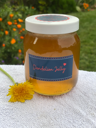It's Back British Grown & Homemade Dandelion Jelly. Also Known As Vegan Honey