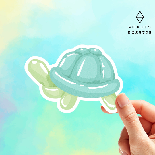Balloon Turtle Animals Sticker, Water Bottle Laptop Animals, Macbook Stickers, Macbook Decal