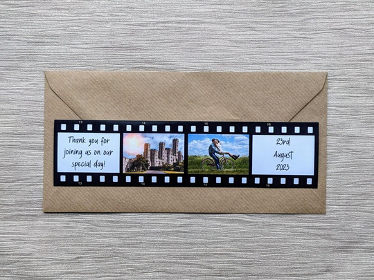 Wedding Favour Magnet, Favor Bookmark, Personalised Photo Gift For Guests in Bulk, Supplies, Film Roll, Place Setting, Table Name