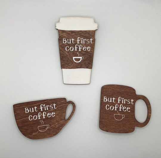 But First Coffee, Coffee Lover Gift, I Love Coffee Magnets - Colorful