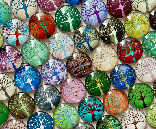 Tree Of Life Refrigerator Magnets, Glass Fridge Cute Office Supplies, Magnets For Board, Goals, Bulk Gift Idea