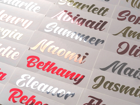 Name Decals, Bridesmaid Proposal Gift Box Stickers, Wedding Favour, Vinyl Sticker, Hen Party Favor, Stickers Glass, Rpse Gold Names