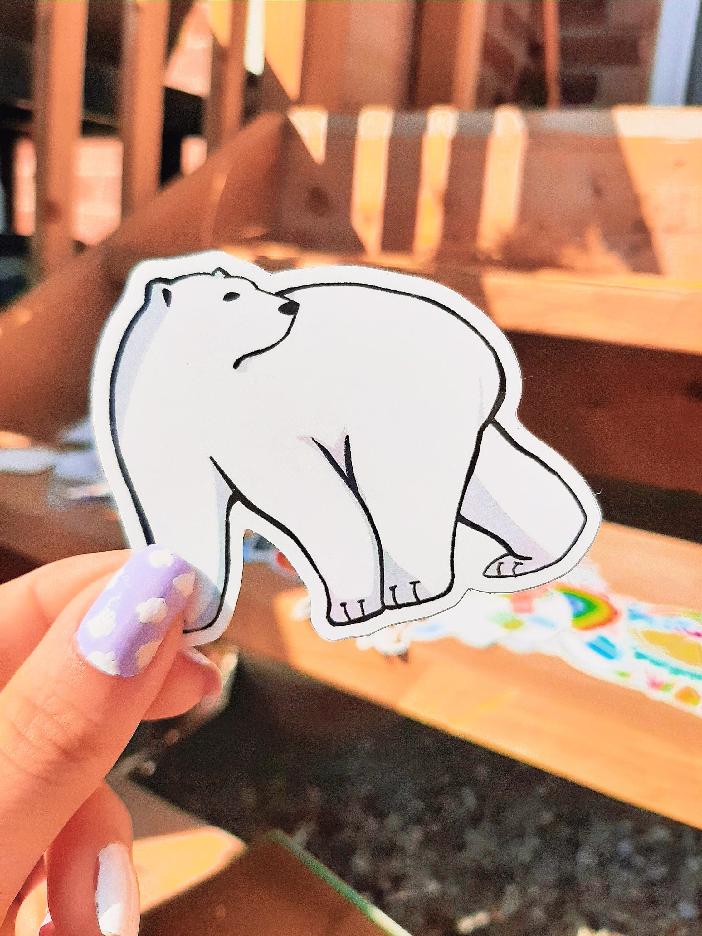 Polar Bear Waterproof Sticker