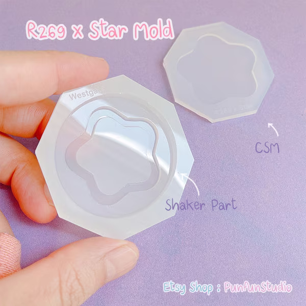 R269 X Star Shaker Mold + Free Csm/Phone Grip Silicone