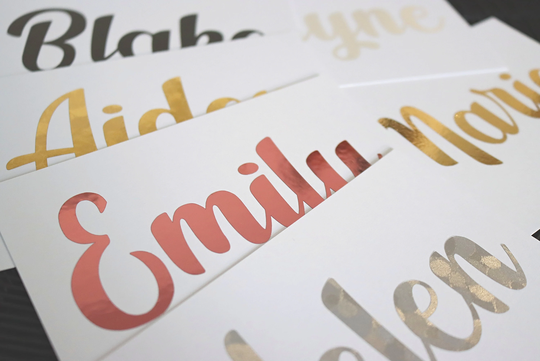 Custom Name Vinyl Tags, Personalised Sticker, Glass Decals, Party Decorations, Lettering