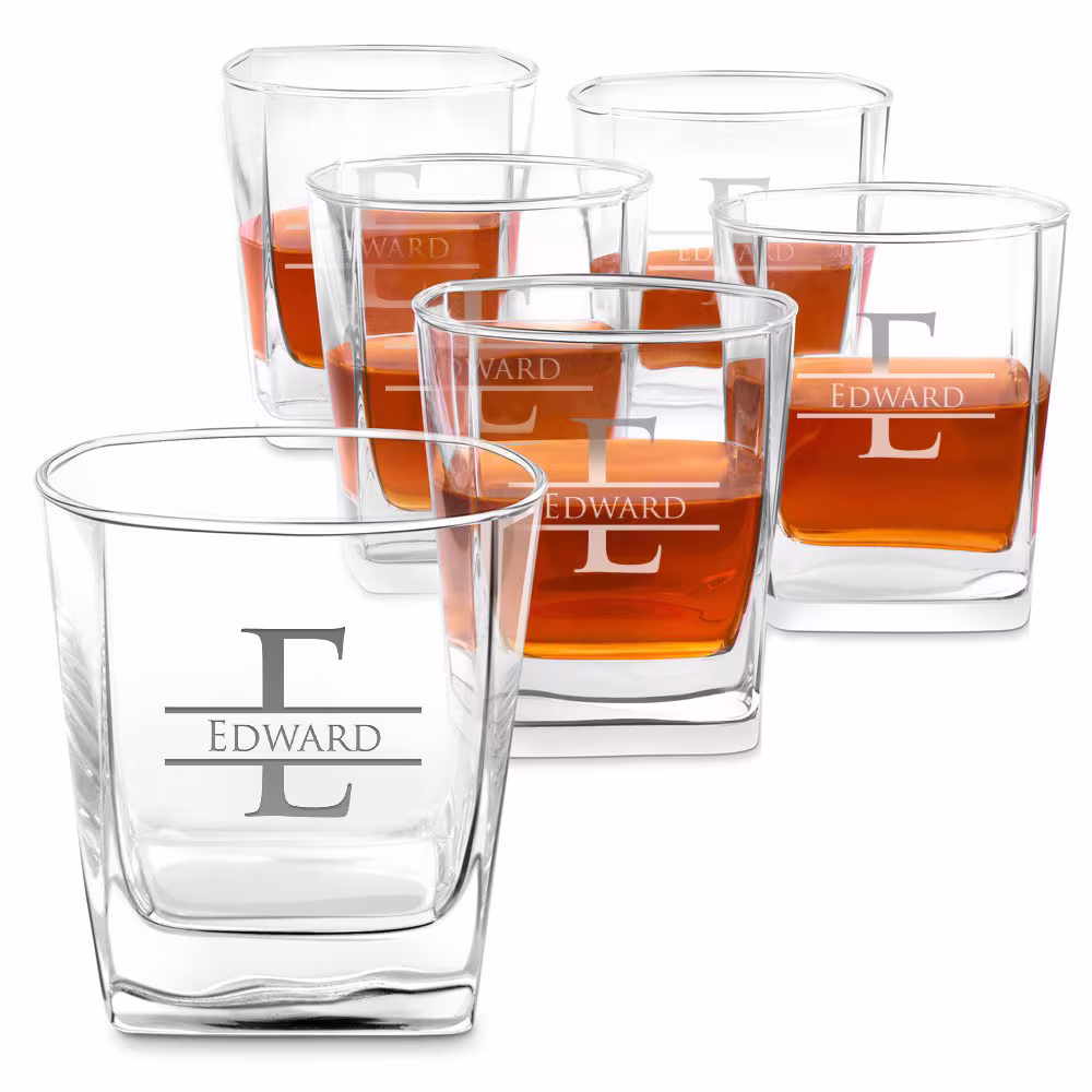 Maverton Personalised Whiskey Glass For Man - 250Ml Classy Whisky For Connoisseur Birthday Gift Husband Engraved Tumbler