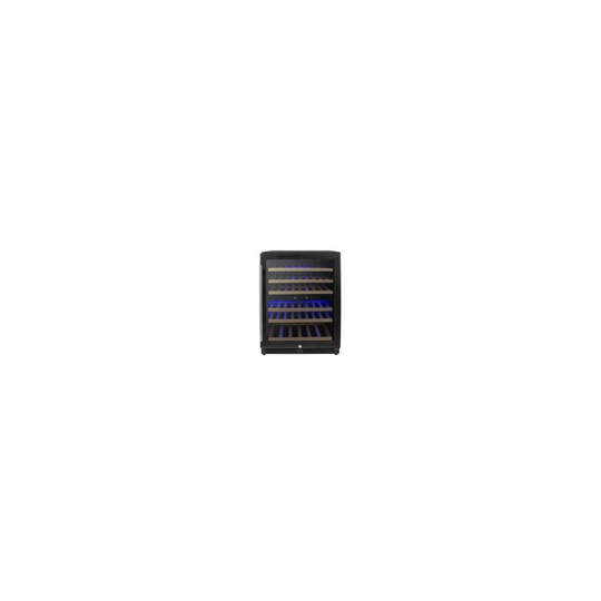 60cm Wine Cooler Full Range Dual Zone : Black