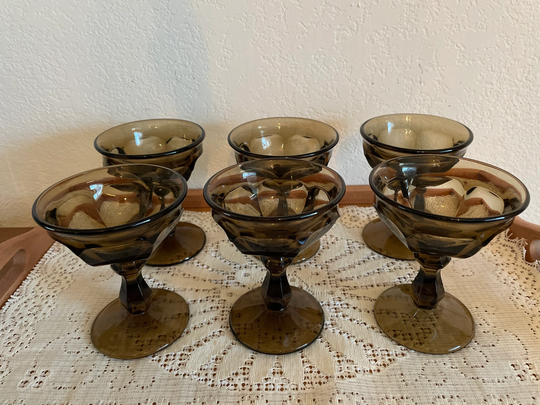 6 Vintage Champagne/Tall Sherbets, Old Williamsburg By Imperial