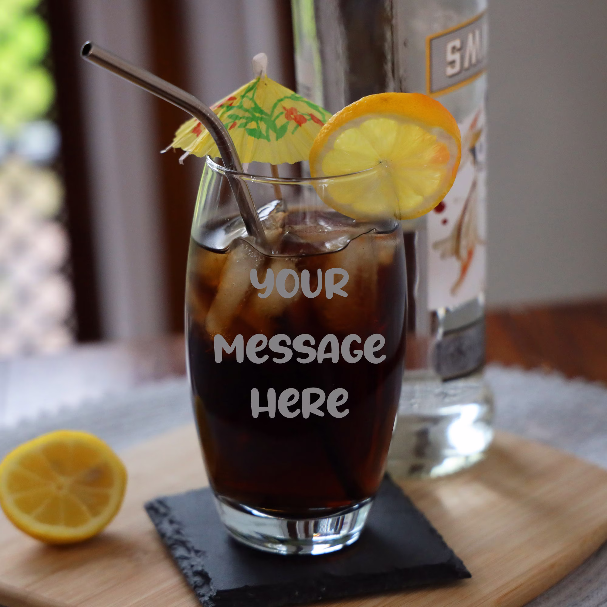 Personalised Engraved Create Your Own Glass Gift | Vodka Gin Whiskey Birthday Gifts Custom Bespoke Glassware For Teens