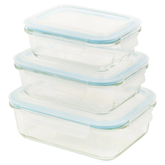 Colleen Glass 3 Container Food Storage Set