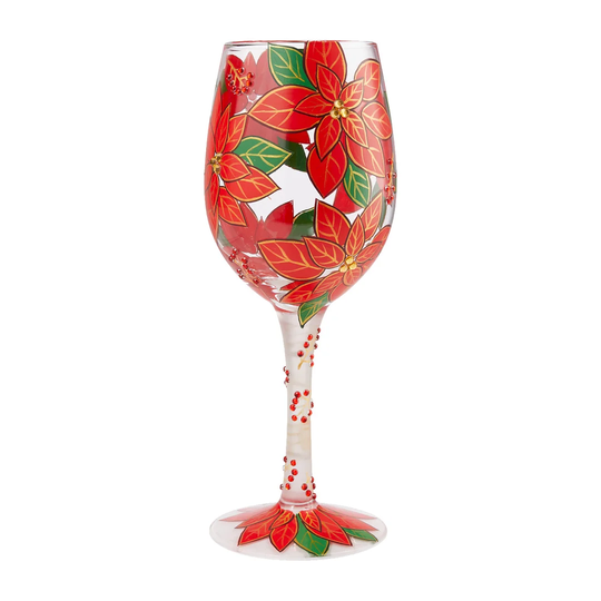 Pretty as Poinsettia 42.5ml All Purpose Wine Glass